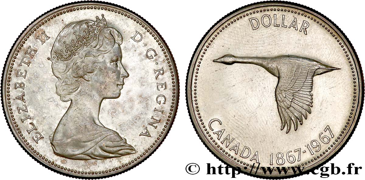 CANADA 1 Dollar centenaire de la Confédération 1967  SUP 