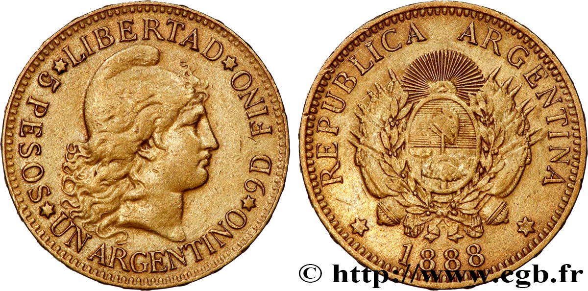 ARGENTINA Argentino 1888  BB 