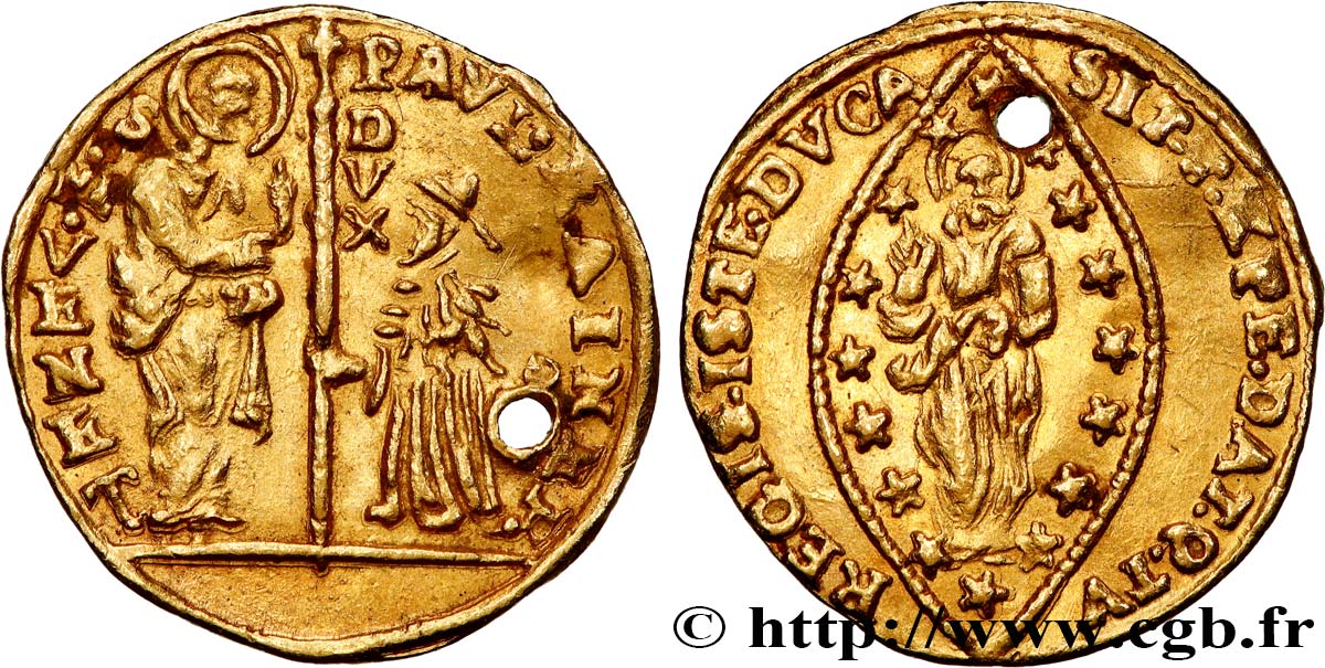 ITALIE - VENISE - PAUL RENIER (119e doge) Sequin ou zecchino n.d. Venise TTB 