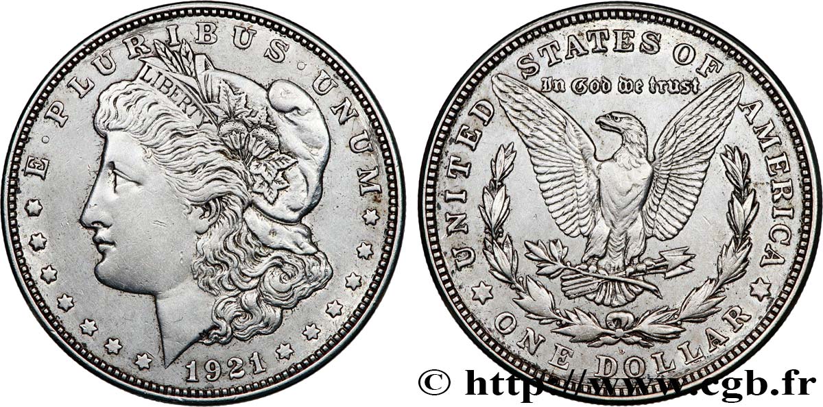 ESTADOS UNIDOS DE AMÉRICA 1 Dollar Morgan 1921 Denver MBC 