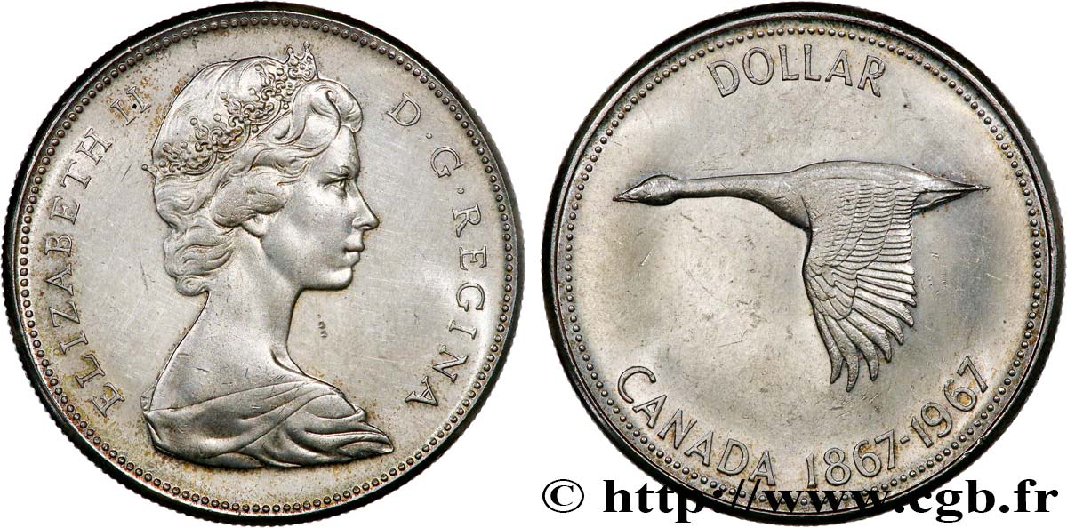 CANADA 1 Dollar centenaire de la Confédération 1967  SUP 