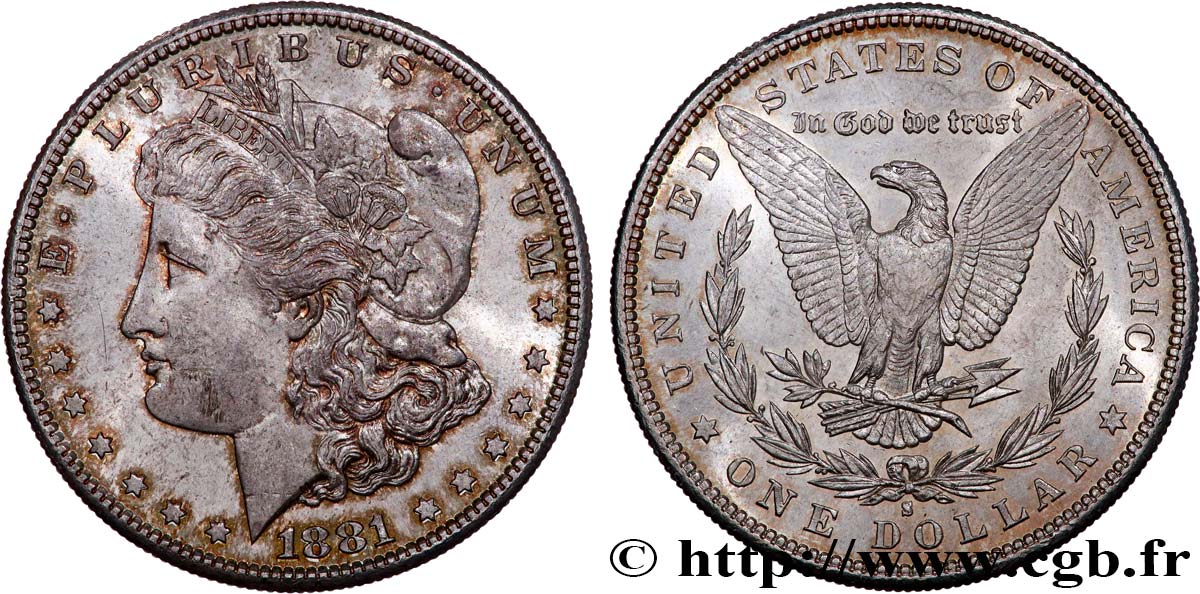 ÉTATS-UNIS D AMÉRIQUE 1 Dollar Morgan 1881 San Francisco SUP 
