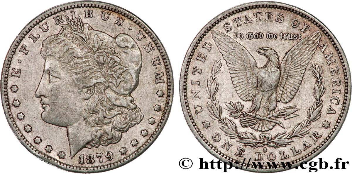 UNITED STATES OF AMERICA 1 Dollar Morgan 1879 San Francisco XF 