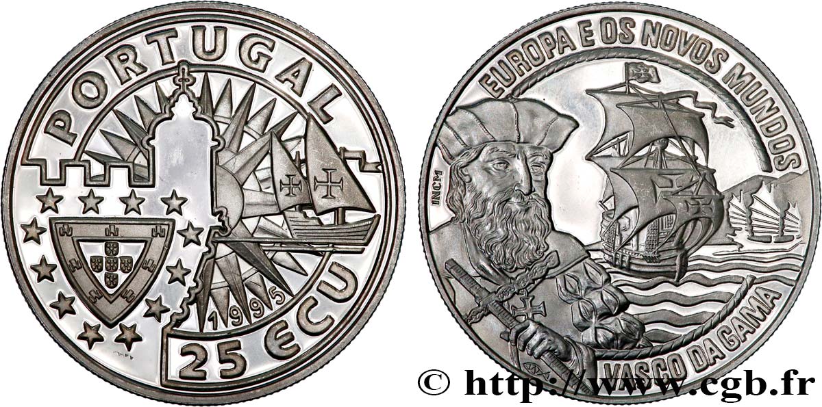 PORTUGAL 25 Ecu Proof Manuel Ier 1995  SPL 