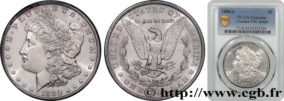 UNITED STATES OF AMERICA 1 Dollar Morgan 1880 San Francisco - S MS PCGS