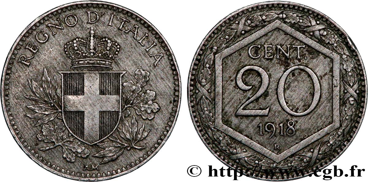 ITALIE 20 Centesimi 1918 Rome TTB 