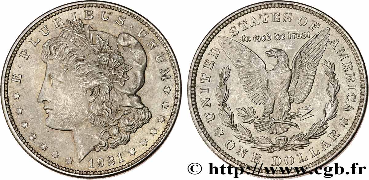 UNITED STATES OF AMERICA 1 Dollar Morgan 1921 Philadelphie AU 