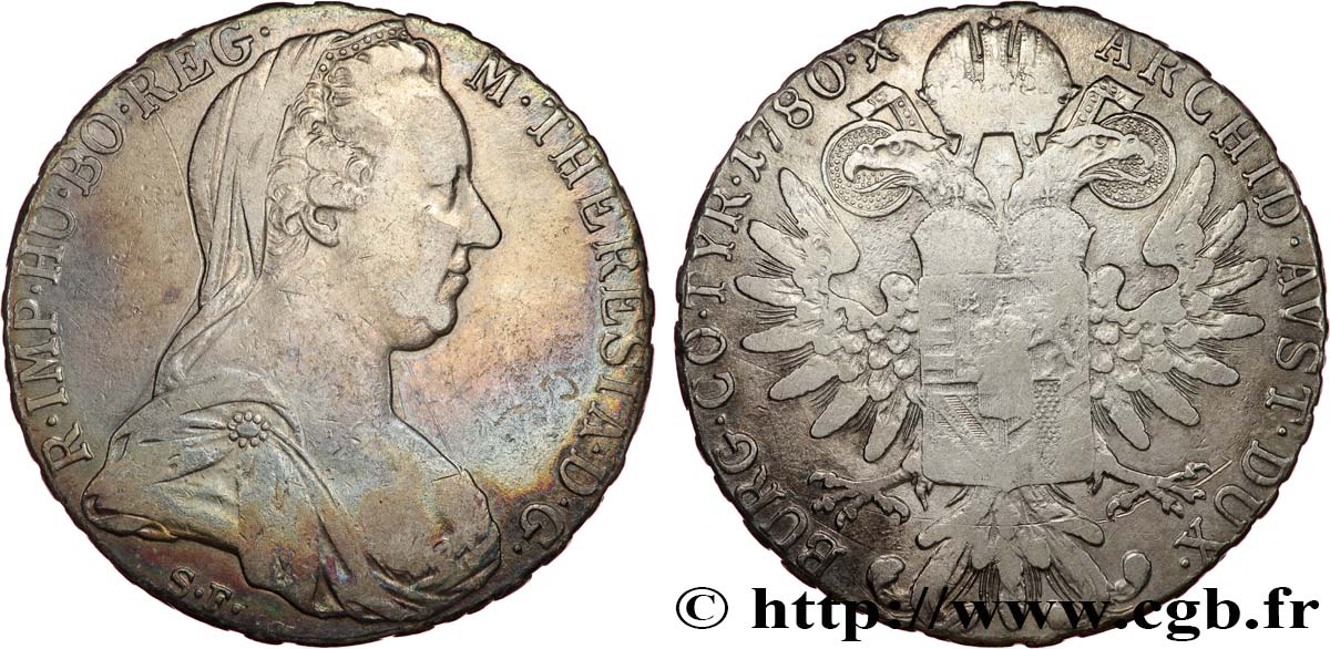 AUTRICHE 1 Thaler (REFRAPPE) Marie-Thérèse 1780 Vienne fwo_728758 Monde
