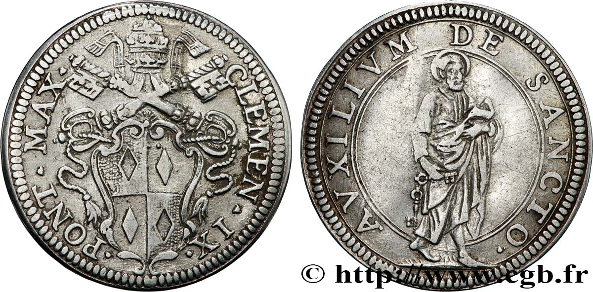 ITALIA - STATO PONTIFICIO - CLEMENTE IX (Giulio Rospigliosi) Giulio N.D. Rome BB 
