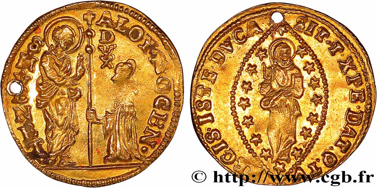 ITALIE - VENISE - ALVISE II MOCENIGO (110e doge) Zecchino (Sequin) n.d. Venise TTB+ 