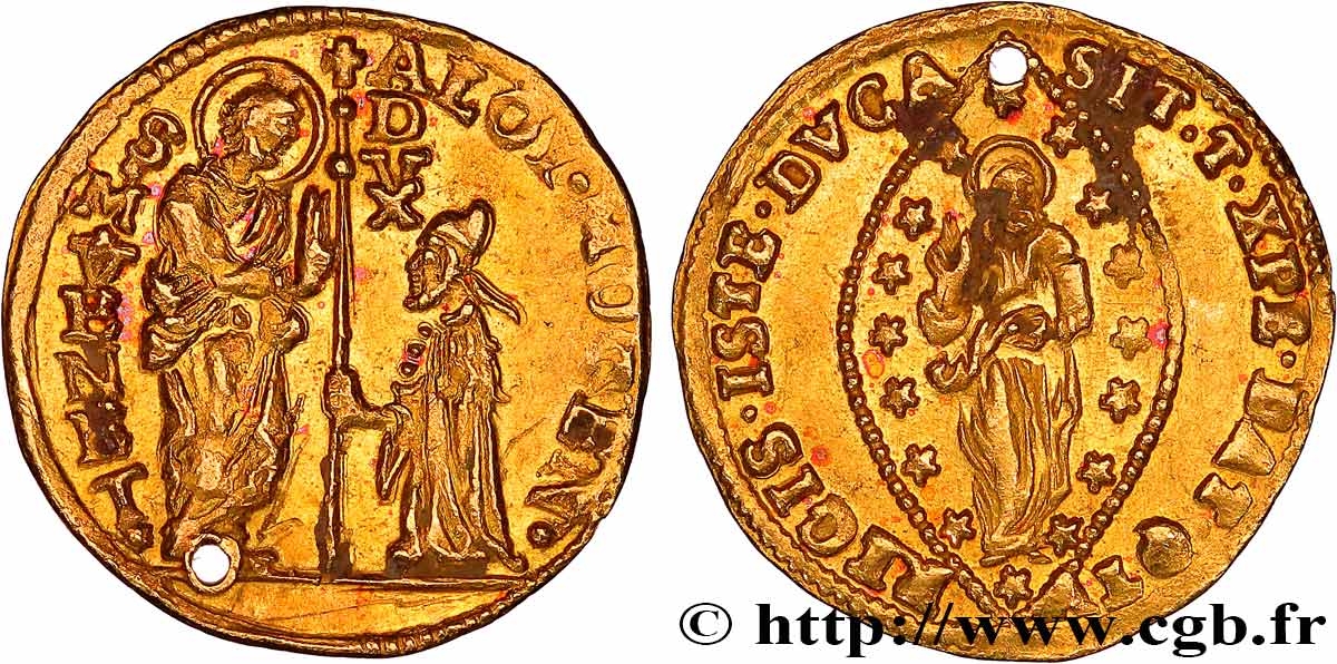 ITALIE - VENISE - ALVISE II MOCENIGO (110e doge) Zecchino (Sequin) n.d. Venise SUP 