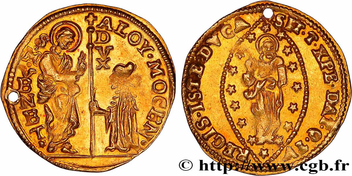 ITALIE - VENISE - ALVISE II MOCENIGO (110e doge) Zecchino (Sequin) n.d. Venise SUP 