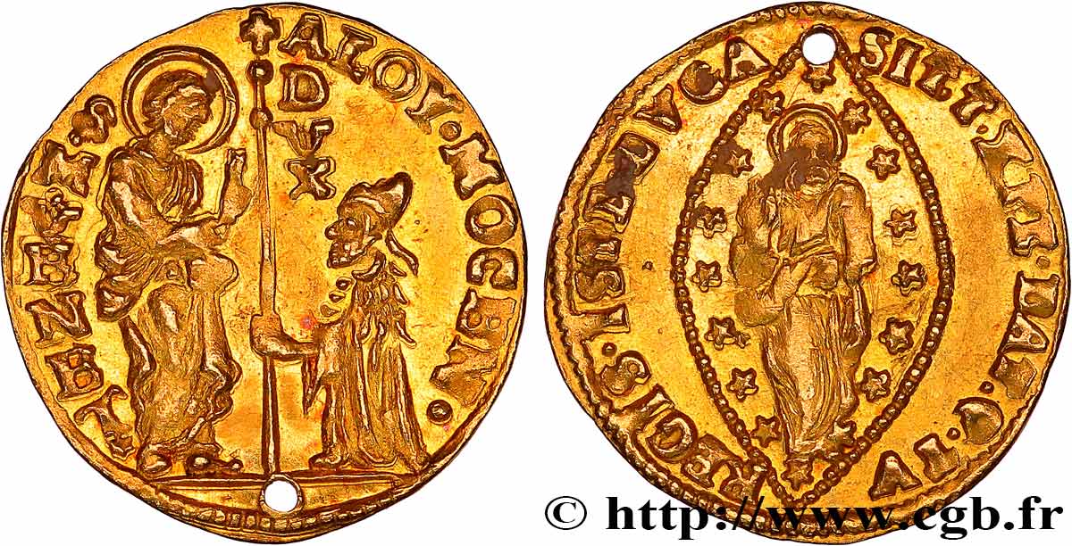 ITALIA - VENECIA - ALVISE I MOCENIGO (110° dux) Zecchino (Sequin) n.d. Venise EBC 