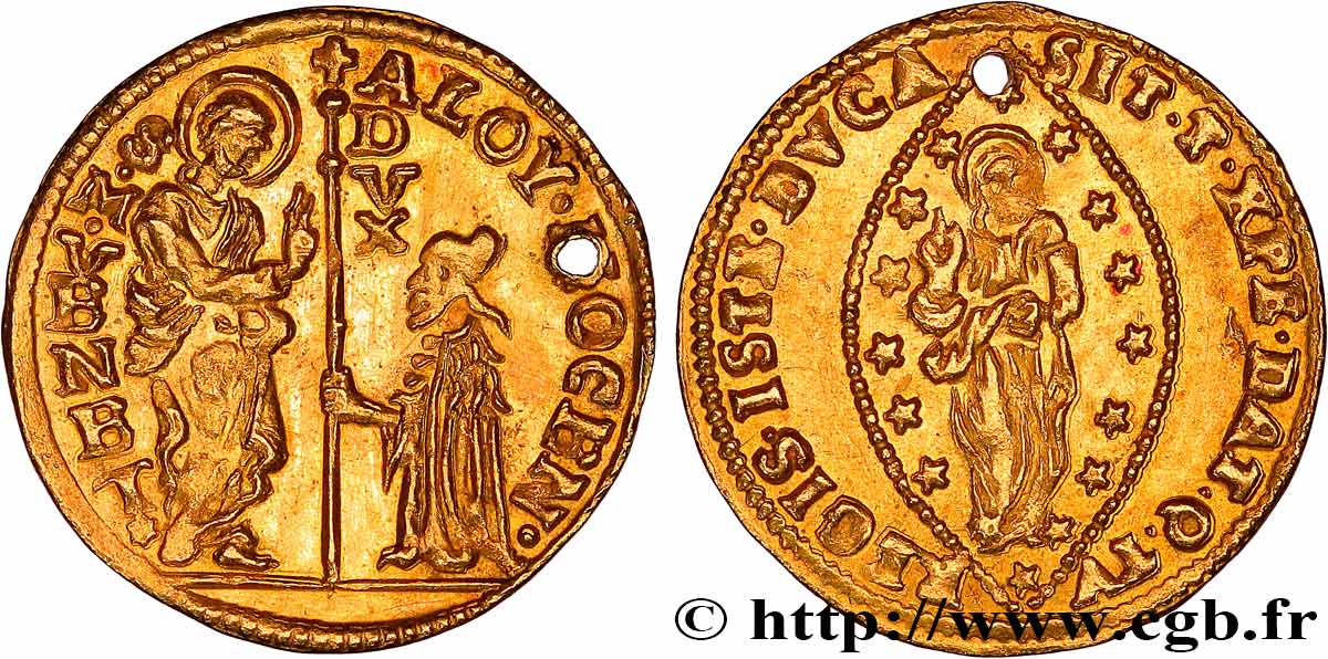 ITALIA - VENECIA - ALVISE I MOCENIGO (110° dux) Zecchino (Sequin) n.d. Venise EBC 