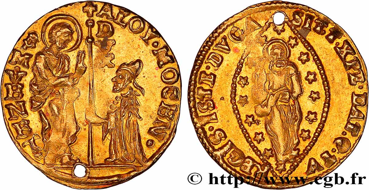 ITALIEN - VENEDIG - ALVISE I MOCENIGO (110. doge) Zecchino (Sequin) n.d. Venise VZ 