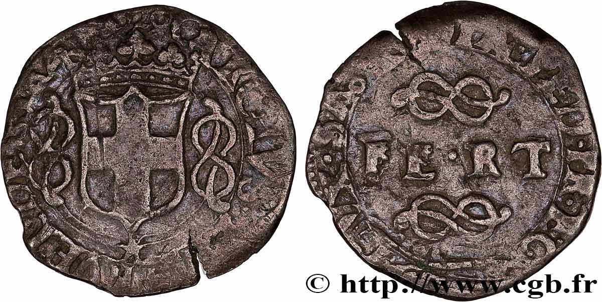 SAVOYEN - HERZOGTUM SAVOYEN - KARL EMANUEL I. 6 sols (6 soldi) 1629 Chambéry S 