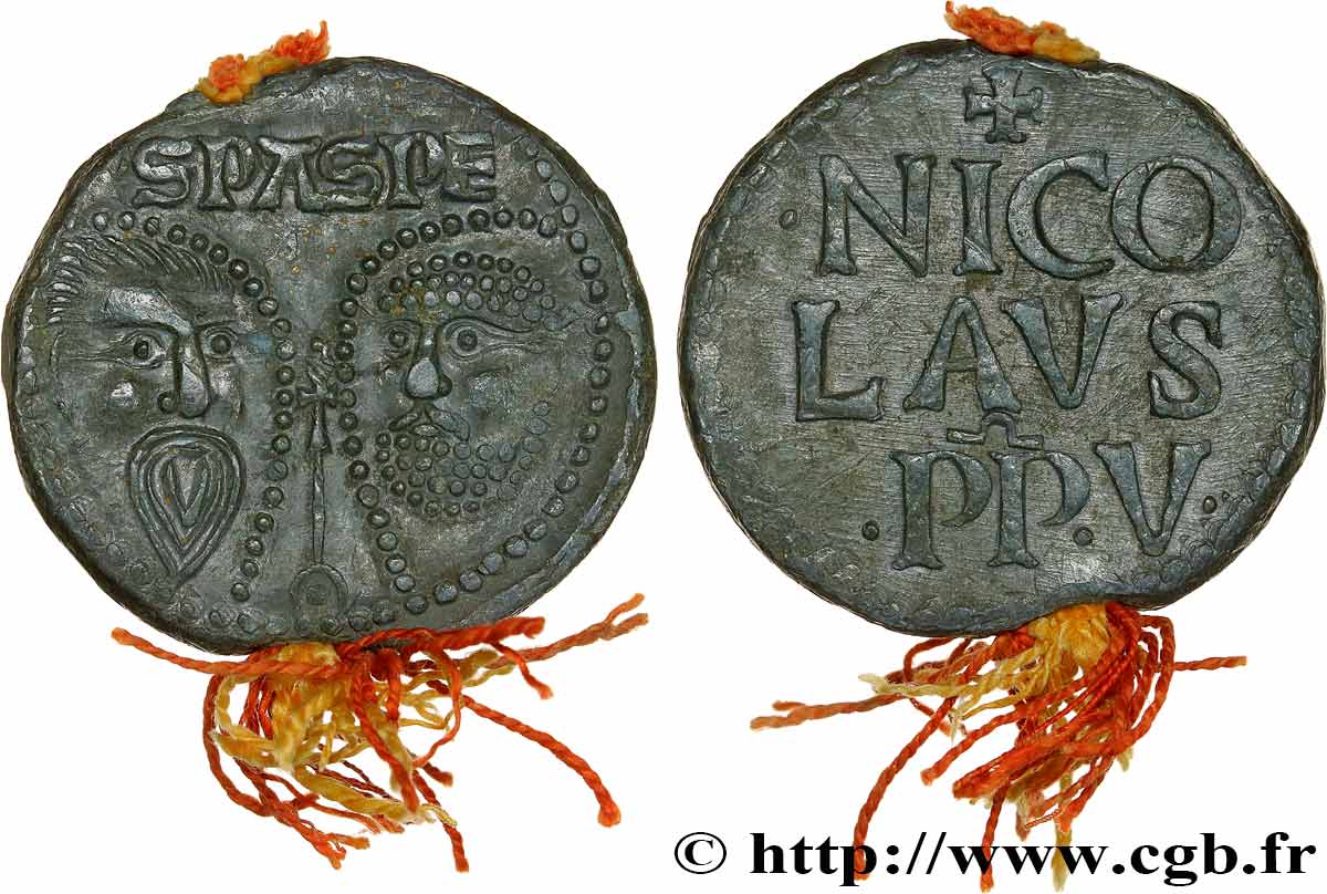 PONTIFICAL STATES - NICOLAS V (Tommaso Parentucelli) Bulle papale  n.d. Rome MS 