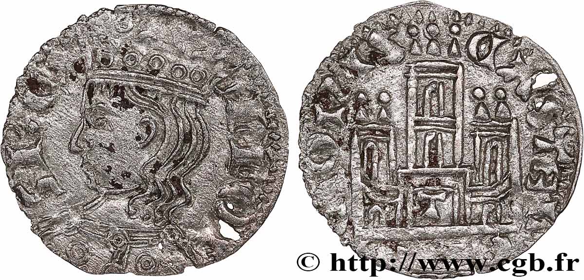 ESPAGNE - ROYAUMES DE CASTILLE ET LÉON - ALPHONSE XI Cornado n.d. Tolède TTB 