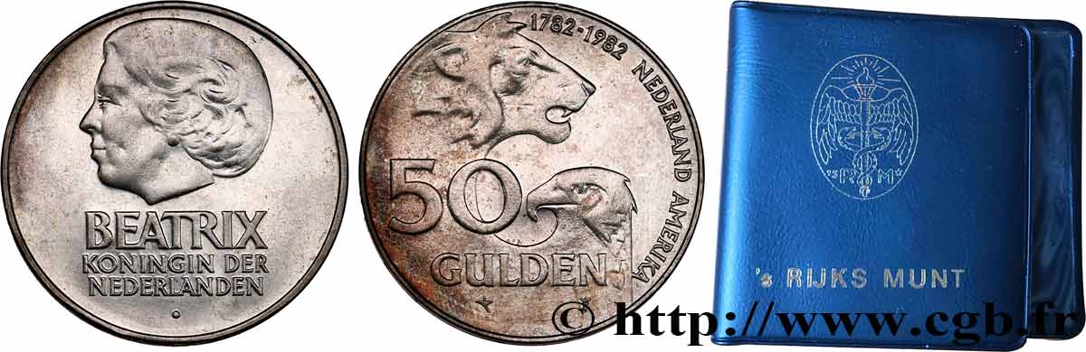 PAYS-BAS 50 Gulden Amitié Pays Bas - Amérique 1982 Utrecht SPL 