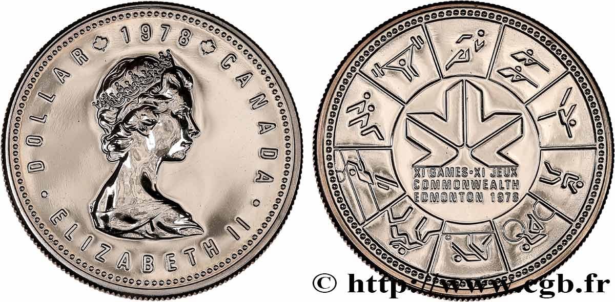 CANADA 1 Dollar XIe jeux du Commonwealth 1978  SPL 