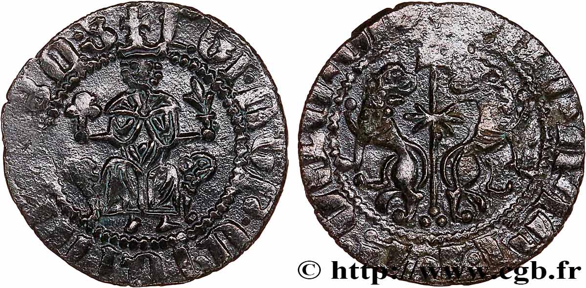 CILICIE - ROYAUME D ARMÉNIE - LÉON Ier roi d Arménie Tram d argent c. 1198-1219 Sis TTB 