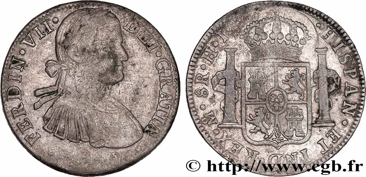 MEXICO - FERNANDO VII 8 Reales  1810 Mexico BC 
