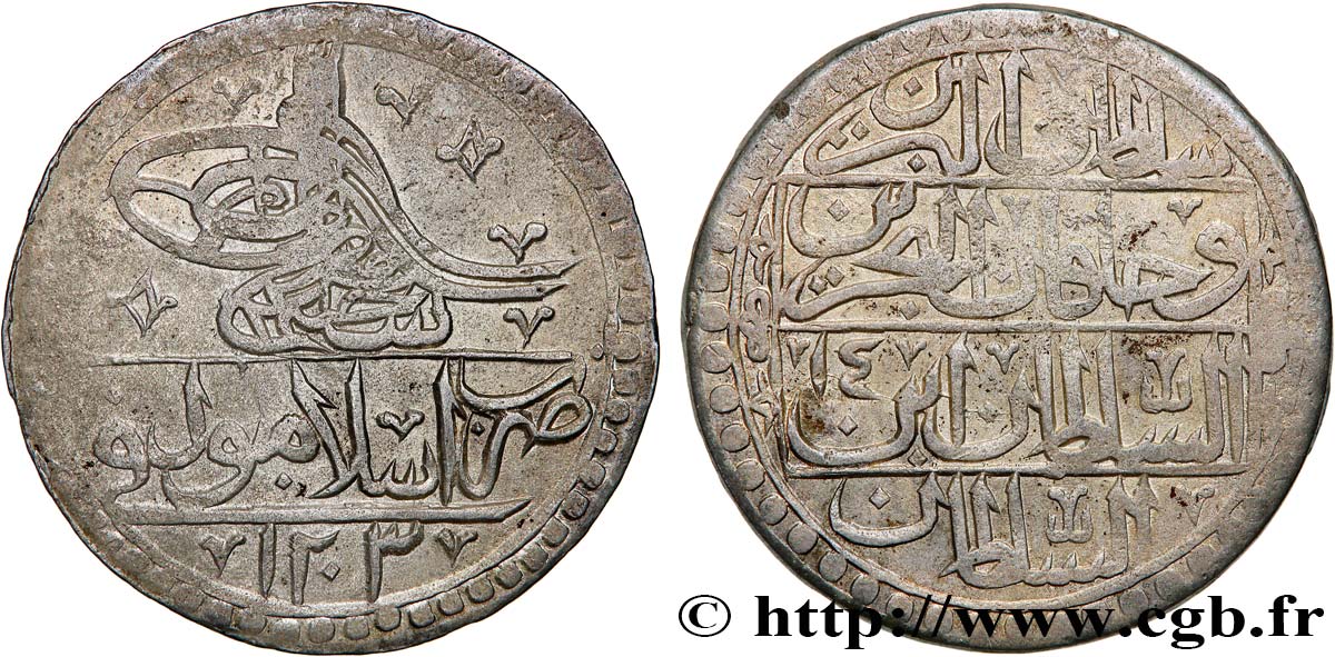 TURKEY 1 Yuzluk Selim III AH 1203 an 14 1802 Istanbul XF 