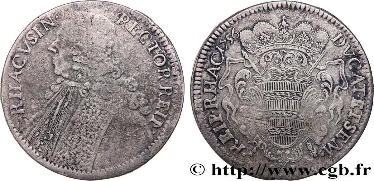 DALMACIA - REPúBLICA DE RAGUSA Thaler 1756 Dubrovnik BC+ 