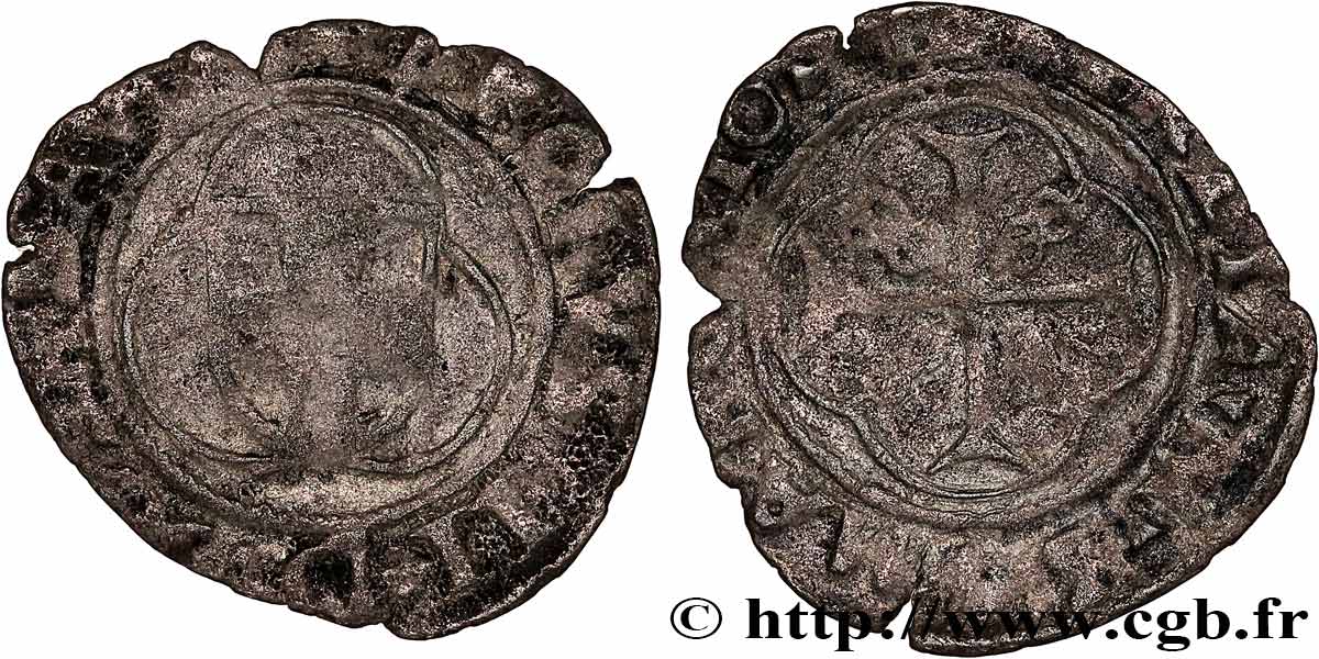 SAVOIE - DUCHÉ DE SAVOIE - CHARLES II LE BON Parpaiolle (Parpagliola da 3 quarti) n.d. Atelier Indéterminé TTB 