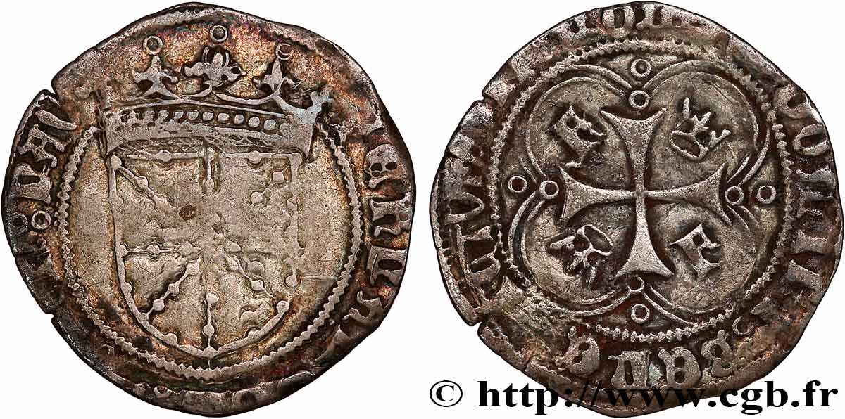 ESPAGNE - CATALOGNE - FERDINAND II D ARAGON 1 Real n.d Navarre BC 