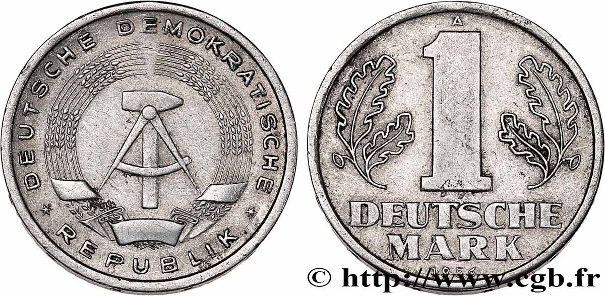 REPúBLICA DEMOCRáTICA ALEMANA 1 Mark 1956 Berlin MBC 