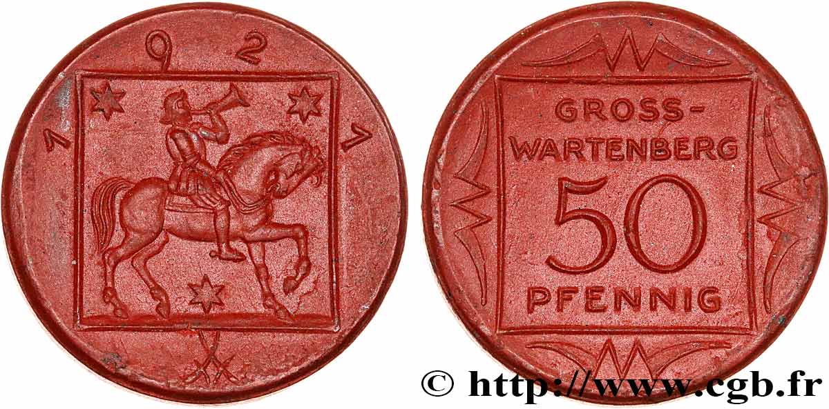 ALEMANIA Médaille, 50 Pfennig 1921  EBC 