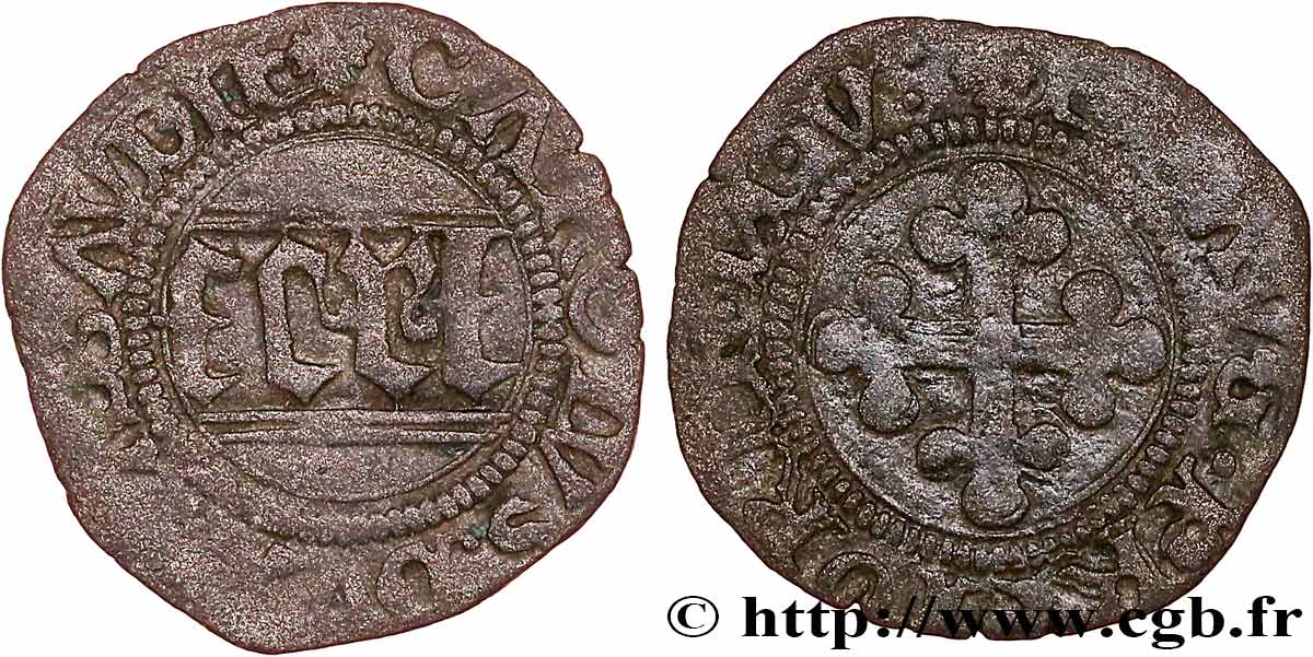 SAVOIE - DUCHÉ DE SAVOIE - CHARLES II LE BON Quarto, VIe type n.d. Aoste TB+ 