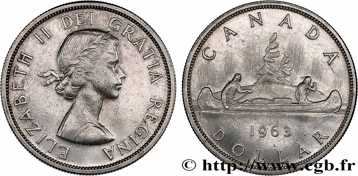 CANADA 1 Dollar Proof Elisabeth II 1963  SUP 