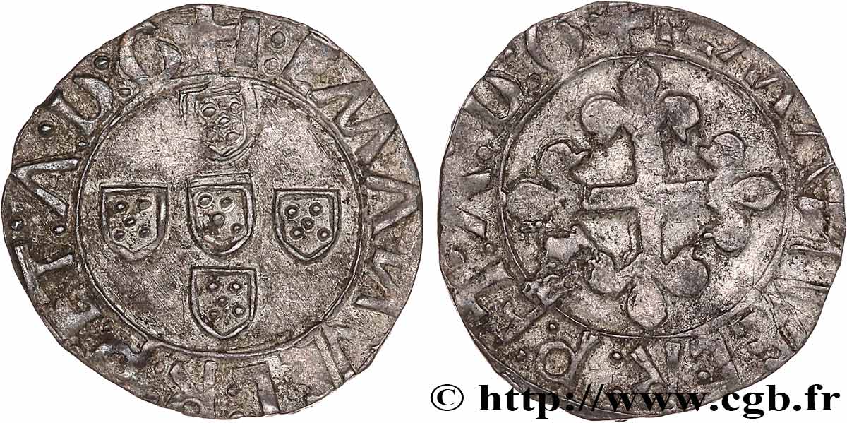 PORTUGAL - KINGDOM OF PORTUGAL - MANUEL Ier Prata n.d. Lisbonne BC+ 