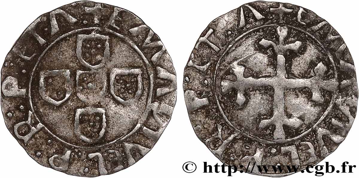 PORTUGAL - KINGDOM OF PORTUGAL - MANUEL Ier Prata n.d. Lisbonne BC+ 