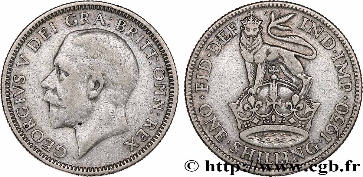 VEREINIGTEN KÖNIGREICH 1 Shilling Georges V 1930 Londres S 