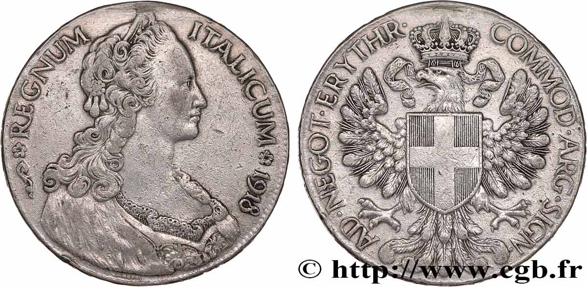 ÉRYTHRÉE - ROYAUME D ITALIE - VICTOR-EMMANUEL III Tallero 1918 Rome BC+ 