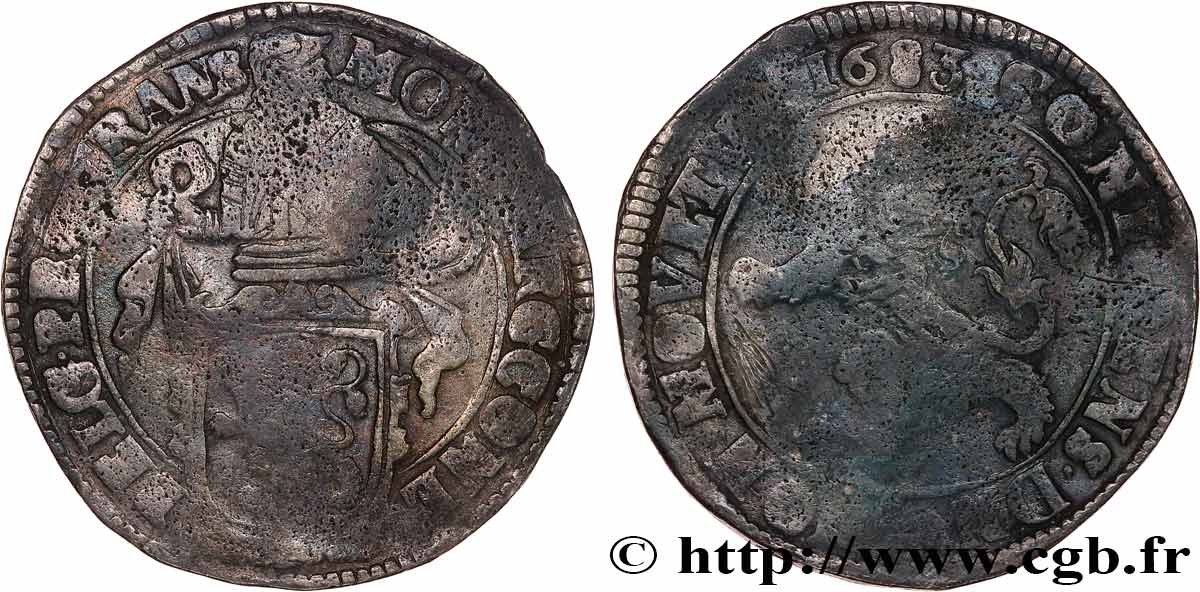 PAíSES BAJOS - PROVINCIAS UNIDAS - UTRECHT Daldre au lion 1683 Utrecht BC 