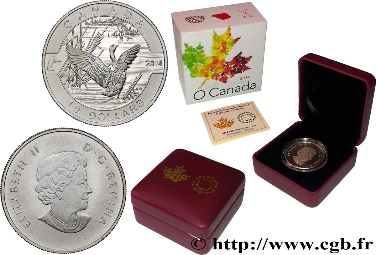 CANADA 10 Dollars Proof Bernache du Canada 2014  FDC 