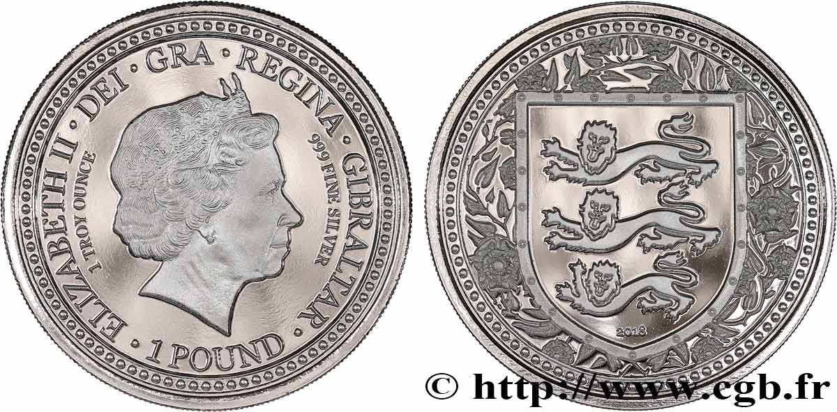 GIBRALTAR 1 Pound Armes d’Angleterre 2018  SC 