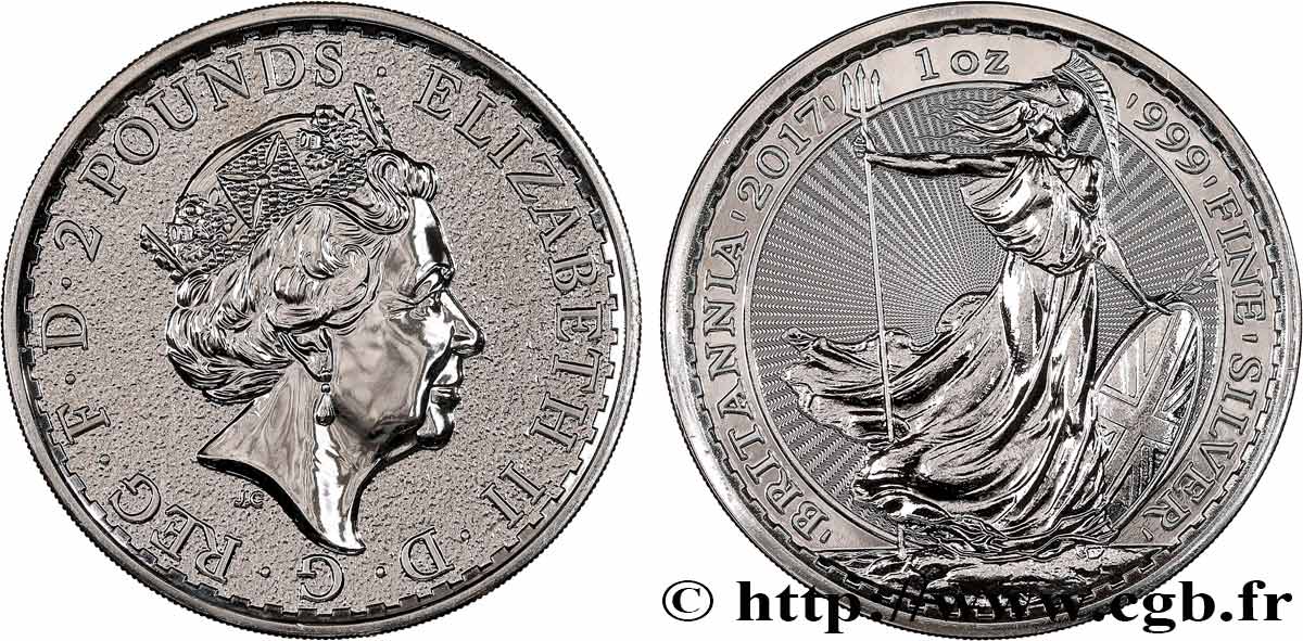 UNITED KINGDOM 2 Pounds Britannia 2017  MS 