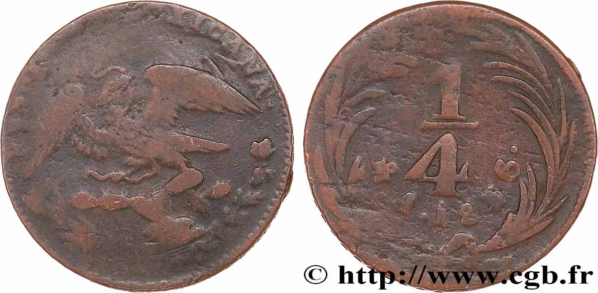 MEXICO 1/4 Real 1836 Mexico fwo_768992 World coins