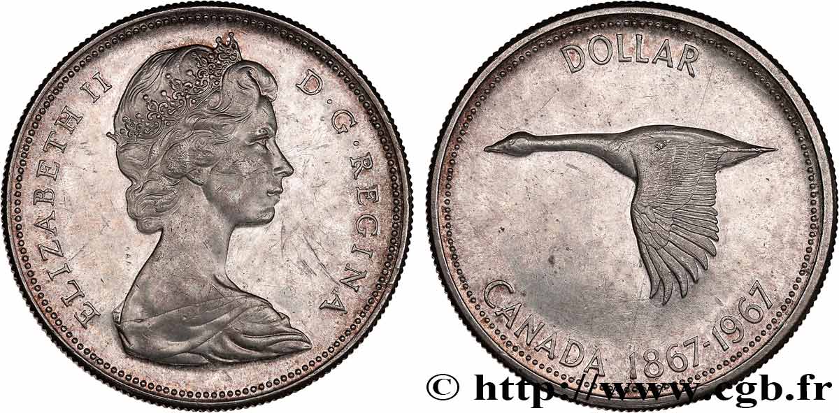 CANADA 1 Dollar centenaire de la Confédération 1967  SUP 