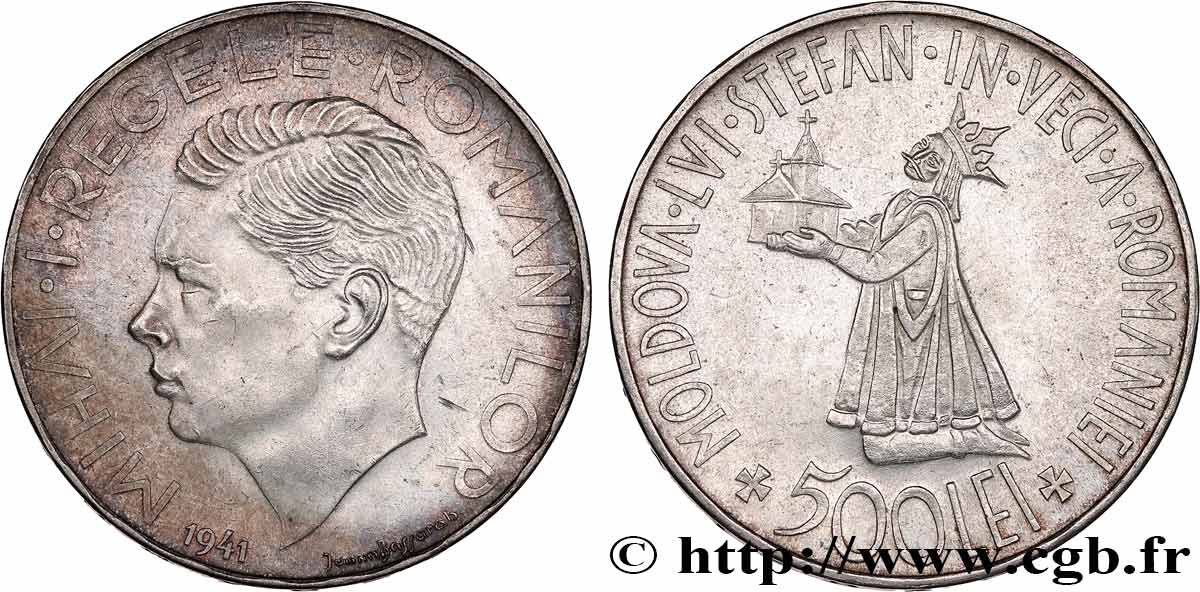 RUMANIA 500 Lei  1941  MBC+ 