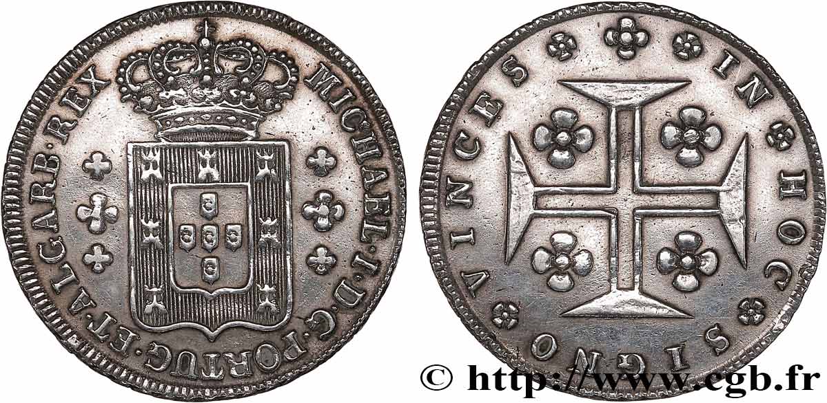 PORTUGAL - KINGDOM OF PORTUGAL - MIGUEL I 6 Vintens (120 Réis)  N.D.  BB 
