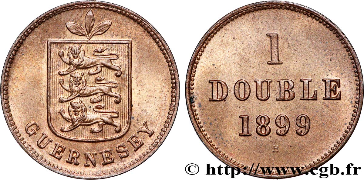 GUERNSEY 1 Double 1899  SPL 