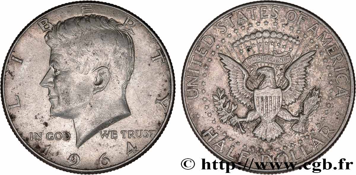 TATS UNIS D AM RIQUE 1 2 Dollar Kennedy 1964 Philadelphie Fwo 776773 Monde tats-unis-d-am-rique-1-2-dollar-kennedy-1964-philadelphie-fwo-776773-monde