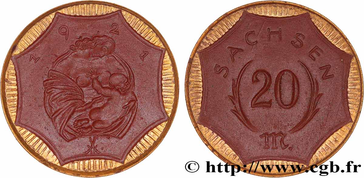 ALEMANIA - Notgeld 20 Mark - SAXE 1921  EBC 