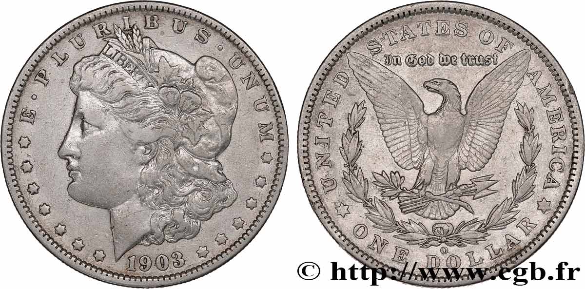 ÉTATS-UNIS D AMÉRIQUE 1 Dollar Morgan 1903 Nouvelle-Orléans - O TTB+ 